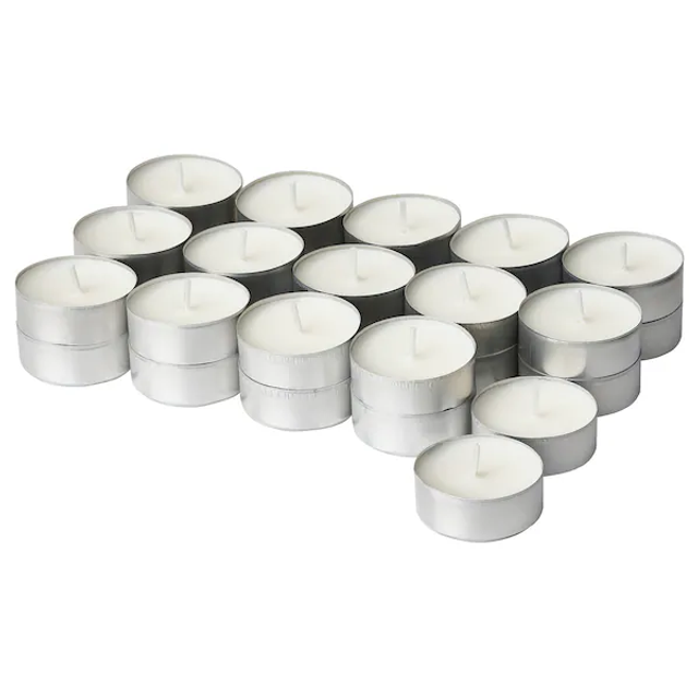 Set of 50 Tea Lights (6hrs burn time)