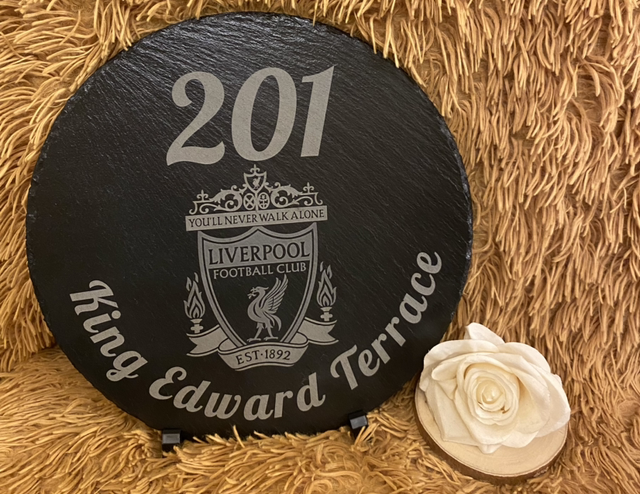 House Plaque size 30cm Round Rustic Edge
