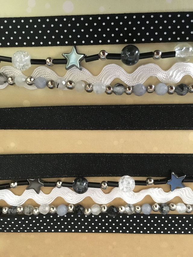 Beaded bra straps