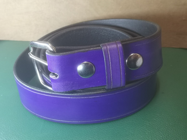 Hide Belt Purple 1.5" (38mm)