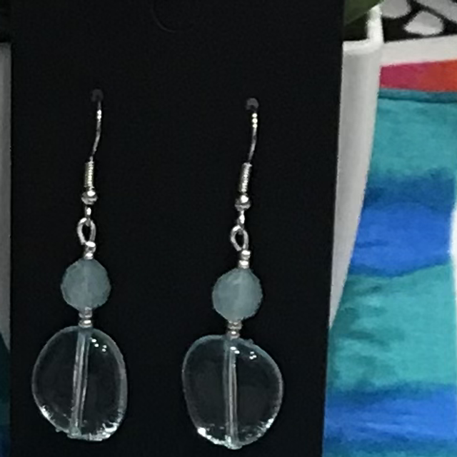 Blue Dangling Earrings- BLDE04