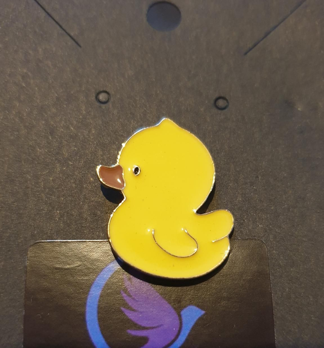 Yellow Duck Pin Badge 