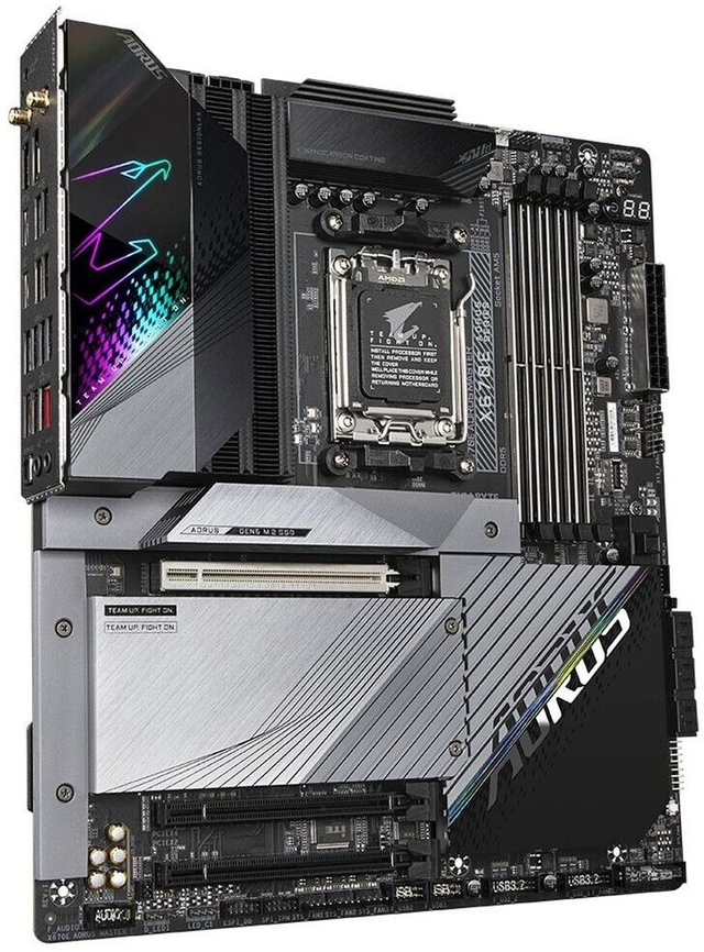 02.3.0002 – Scheda Madre Gigabyte X670E AORUS Master – ATX high‑end nera/grigia con WiFi 7 per Ryzen 7000/8000/9000