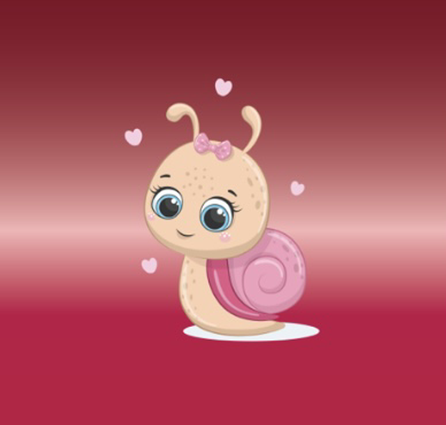 Jersey Panel 40x40cm Schnecke