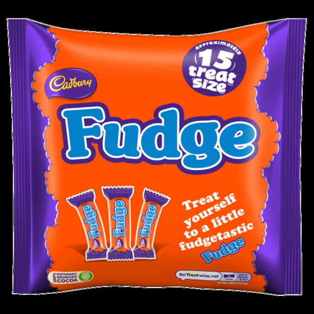 Cadbury Fudge 15x Treat Size 202g