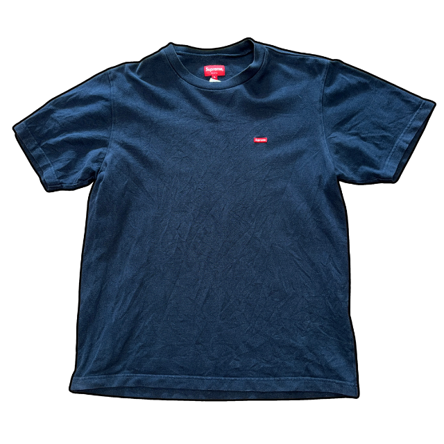 Supreme Logo Tee Navy - XL