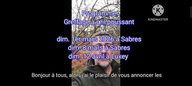 12/04/2026 : formation greffage niveau 2 à Luxey