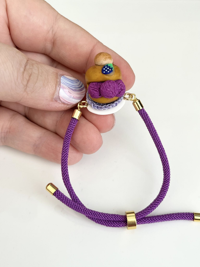 Bracciale Brioche gelato con il tuppo - gusto Gelsi