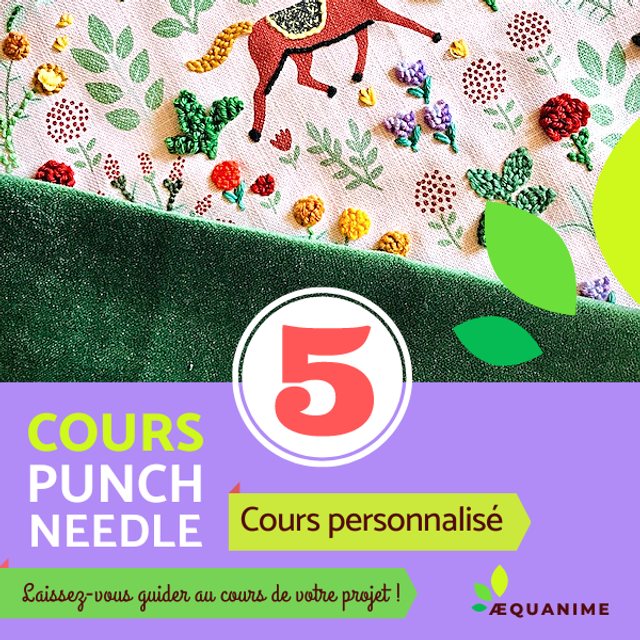  Cours Punch needle personnalisé