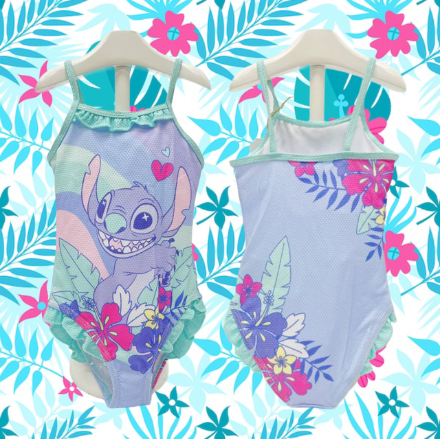 STITCH GIRL’S SWIMSUIT LILAC
