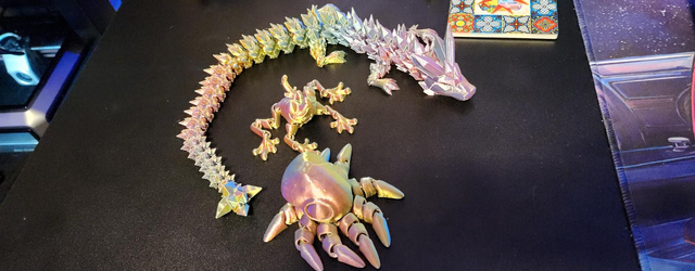 3D Printed Crystal Dragon Small 