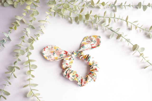 Blossom Bunny Ear Scrunchie
