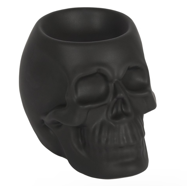 Black Skull Wax Burner