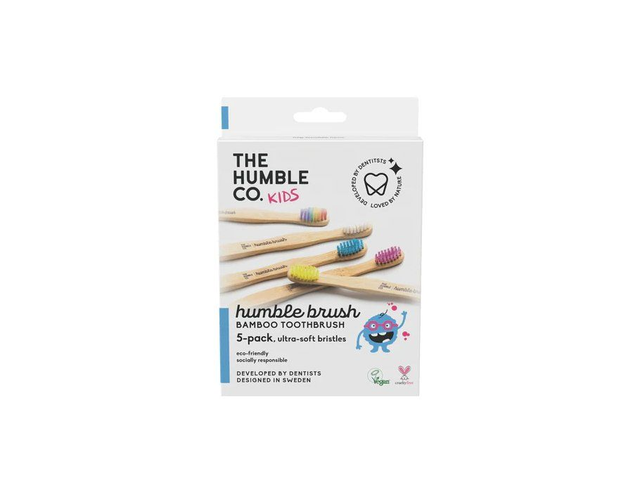[The Humble Co.] Tandenborstels Bamboe - Kids - 5 Stuks