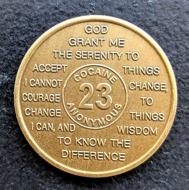 23 jaar metal coin 