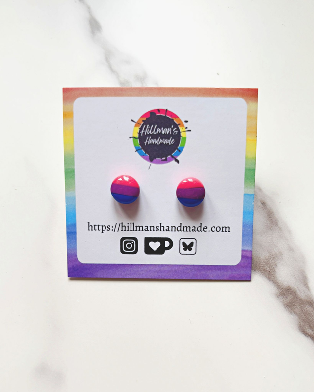 LGBT+ Bisexual Circle Studs