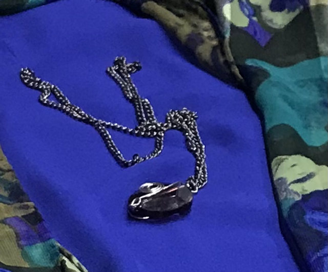 Dark Silver Coloured  Necklace- NEC87