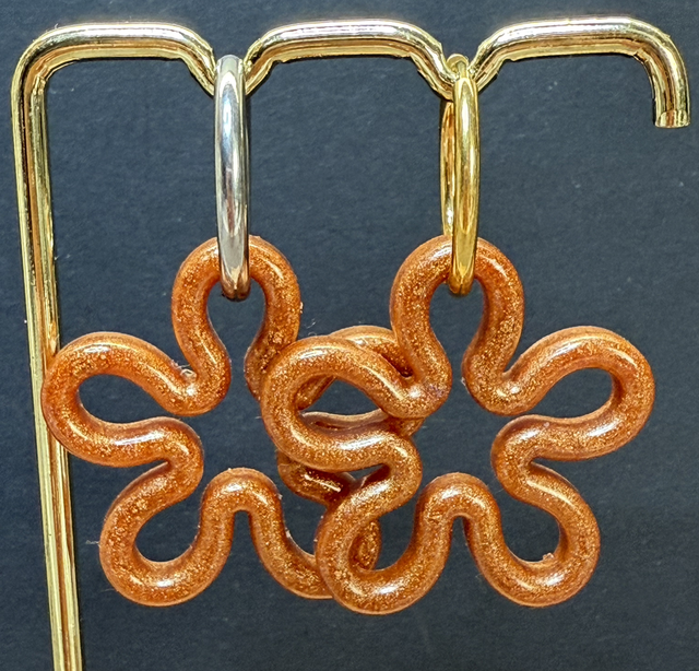 Pampilles Grandes Fleurs Mordoré 