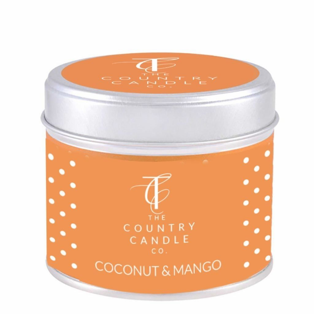 Coconut &amp; Mango Tin Candle