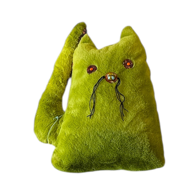 Coussin en forme de chat taille 1 ou 2