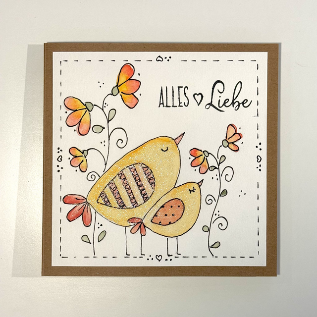Alles Liebe - singende Vögel