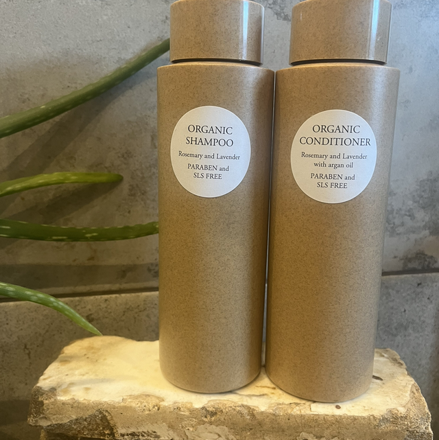 Organic rosemary and lavender shampoo and conditioner 
