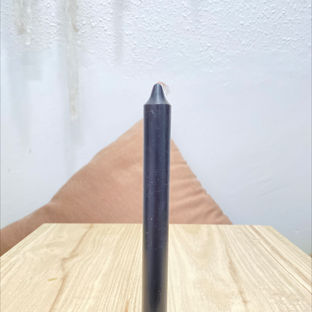 Vela negra candelabro