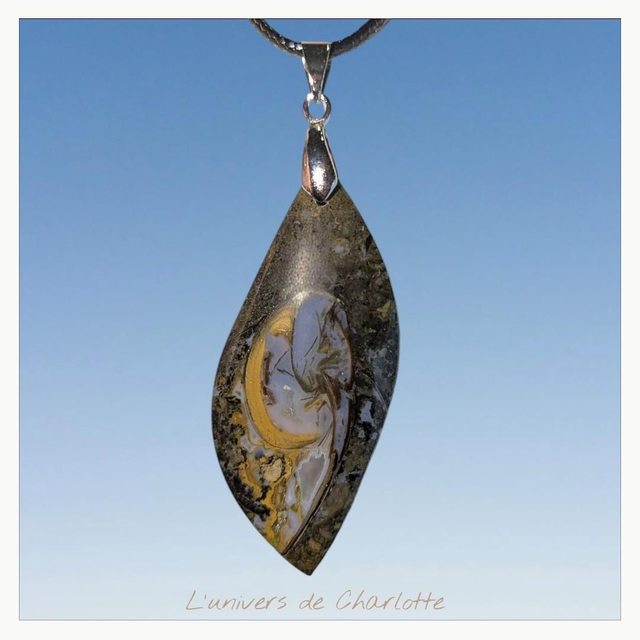 Pendentif &quot;Hélix fossile&quot; PN-050