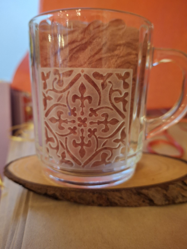 Mug verre Carré médiéval ouvragé
