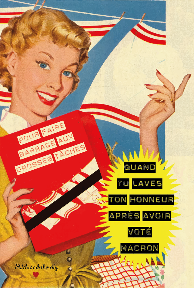 Carte Quand tu laves ton honneur après avoir voté Macron