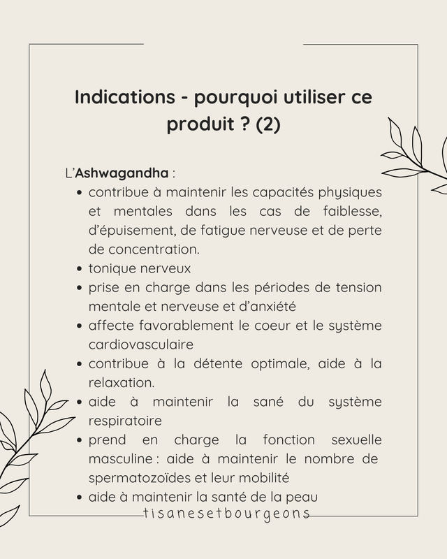 Alcoolature Ashwagandha