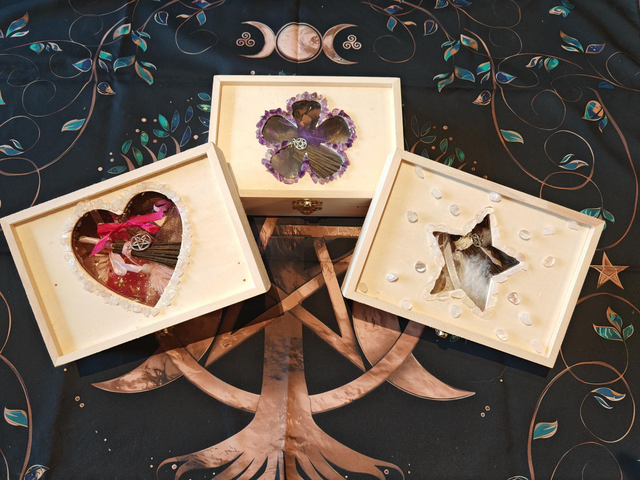 Coffret cristal de roche 