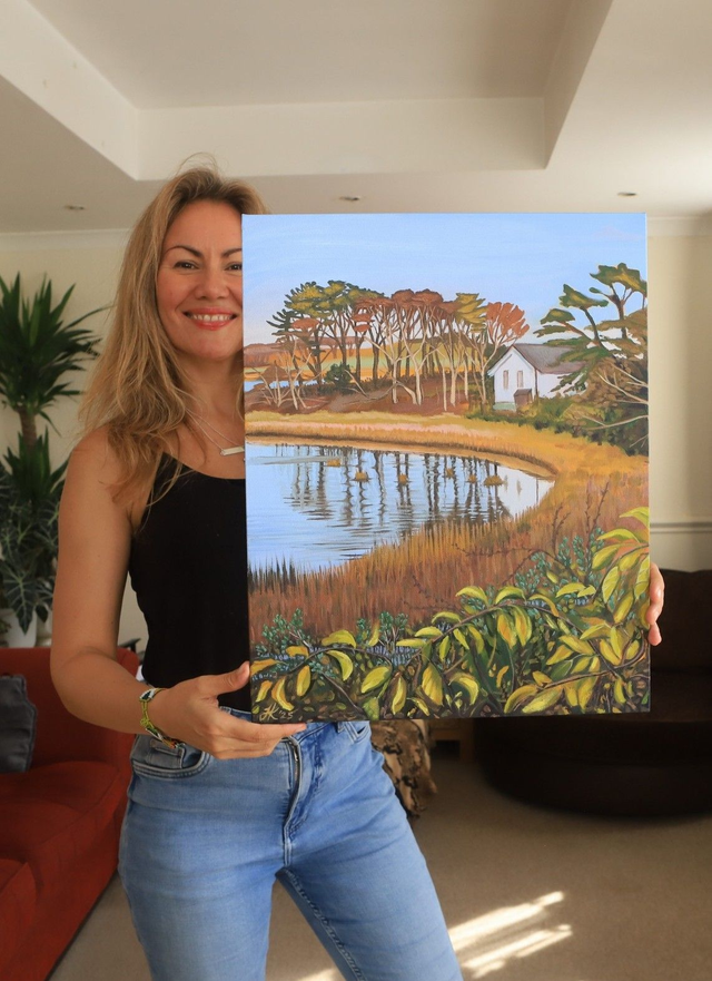 Cape Cod New England - Oil on Canvas