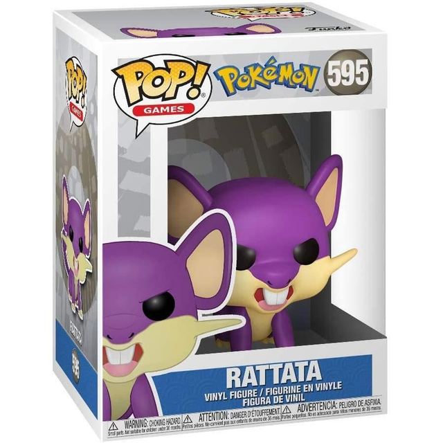 Funko Pop! Games Pokemon Vinyl Figure Rattata #595