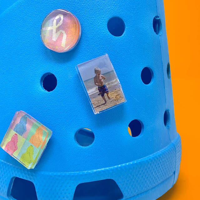 Personalised Resin Croc charm