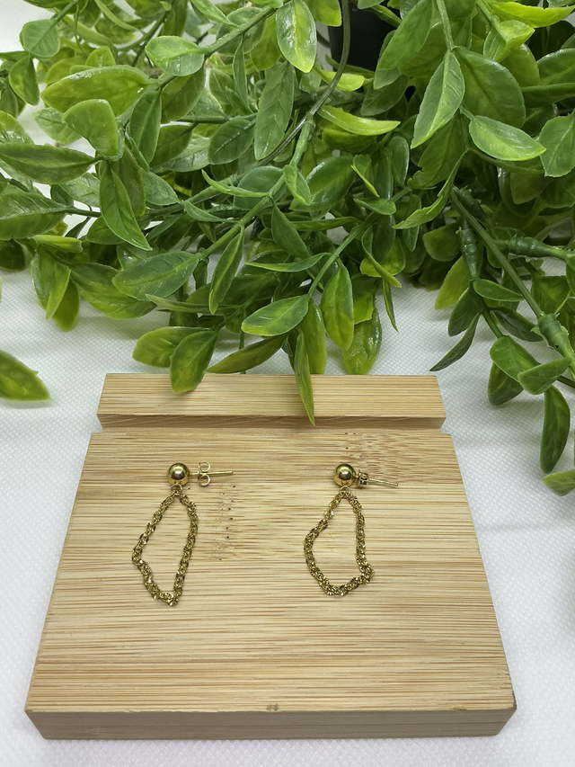 Boucles d'Oreilles Chaîne Minimaliste