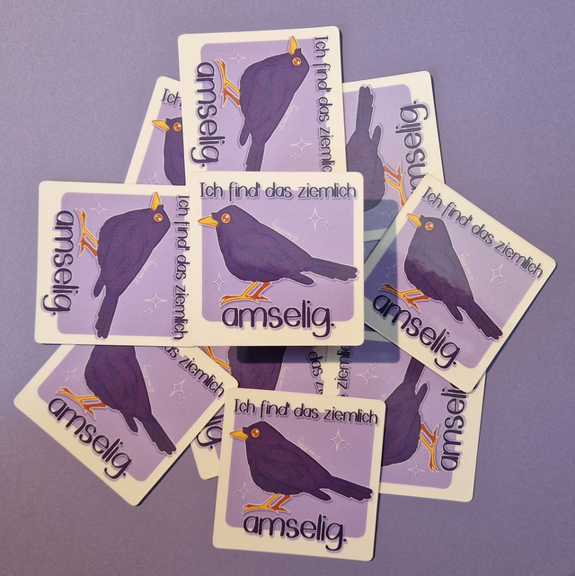 "Ich find' das ziemlich amselich" Sticker