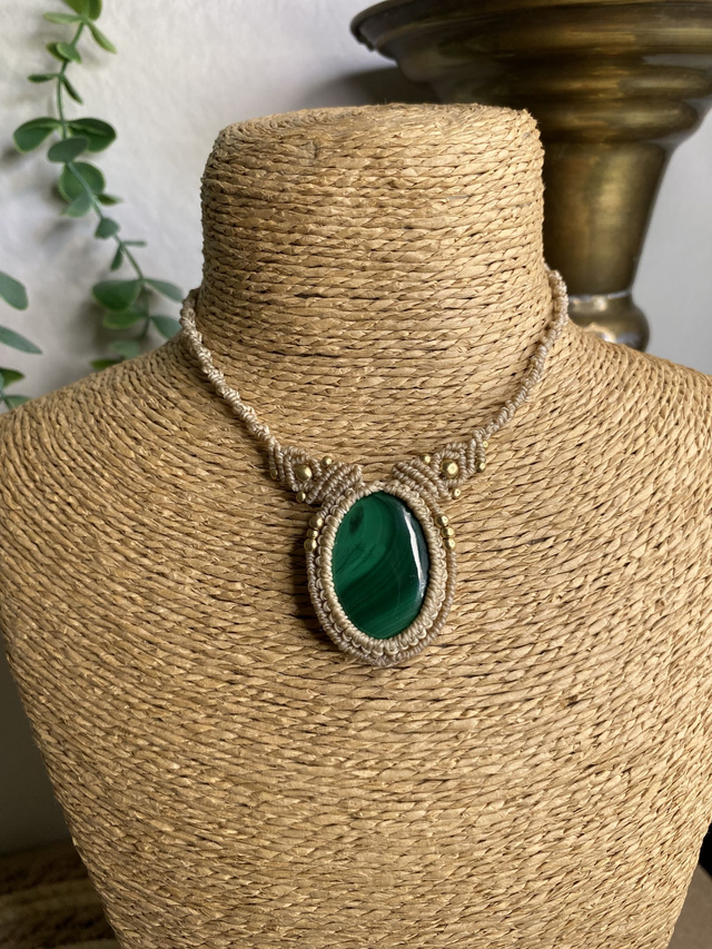Collier UNIQUE - MALACHITE 