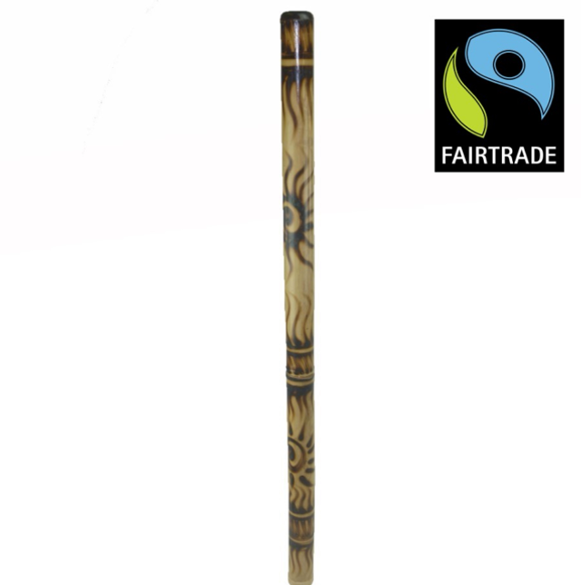 Juno burnt bamboo design didgeridoo 120cm