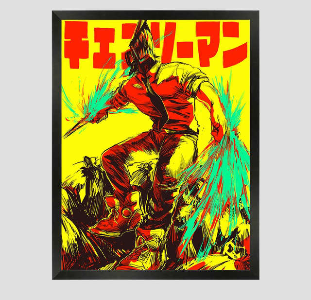 Chainsaw Man ALT ART A3 Framed Print