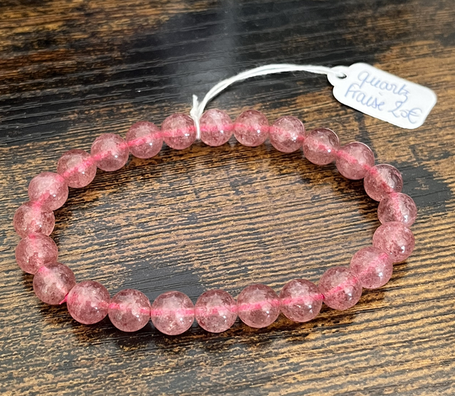 Bracelet de Quartz Fraise