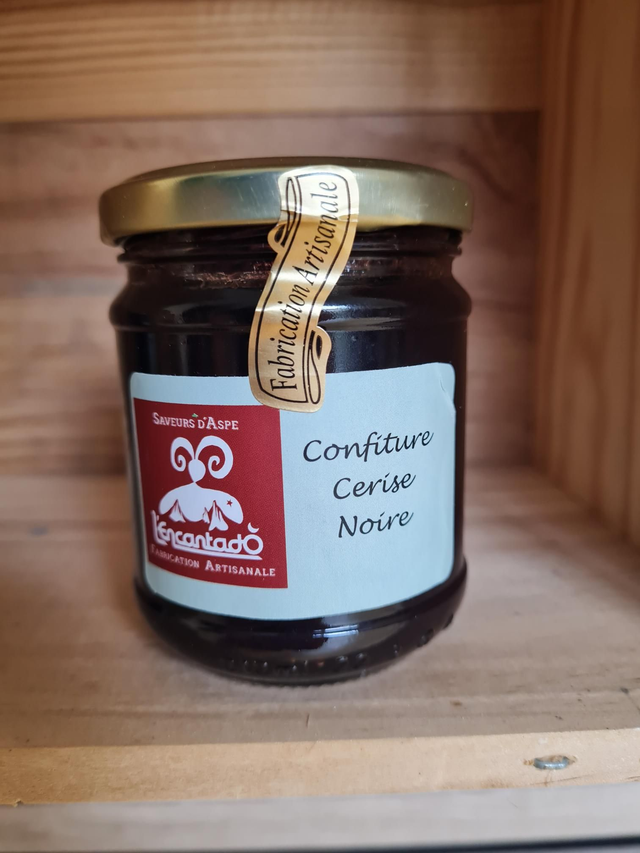 Confiture cerises noires 220g