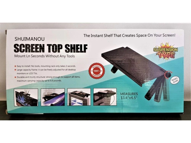 Etagère réglable pour téléviseur ou moniteur 33x16