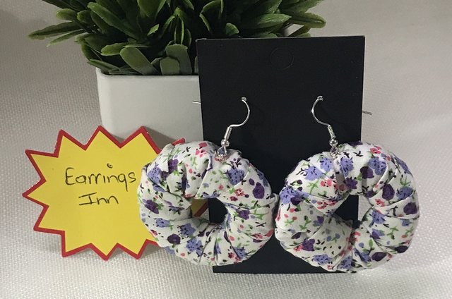 Mixed Dangling Fabric Earrings-MFE26