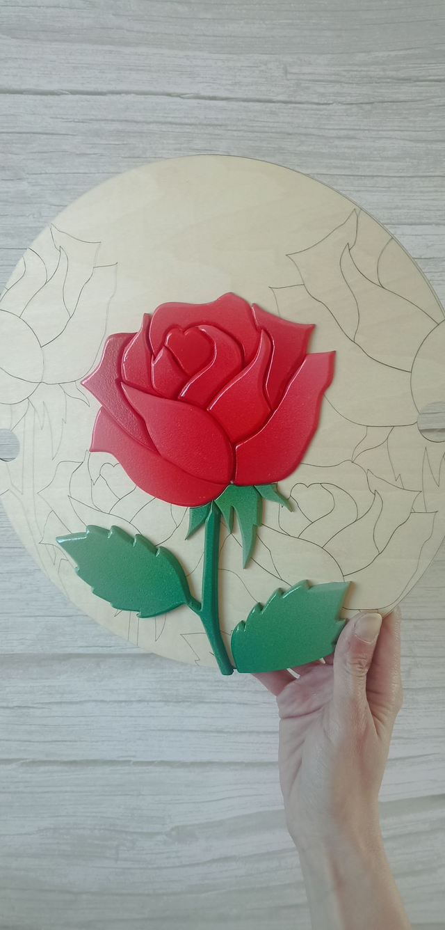 Décor ROSE- pour Message CréActif Personnalisé