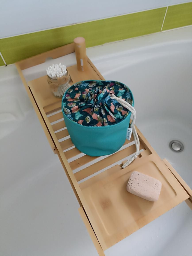 Panier pochon rond - Ginkgo