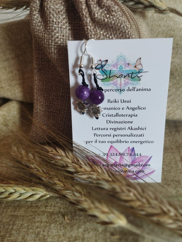 Orecchini donna ametista