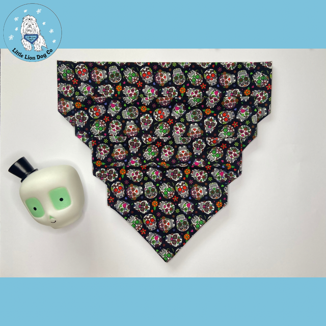 Rainbow Skulls Handmade Dog Accessories 