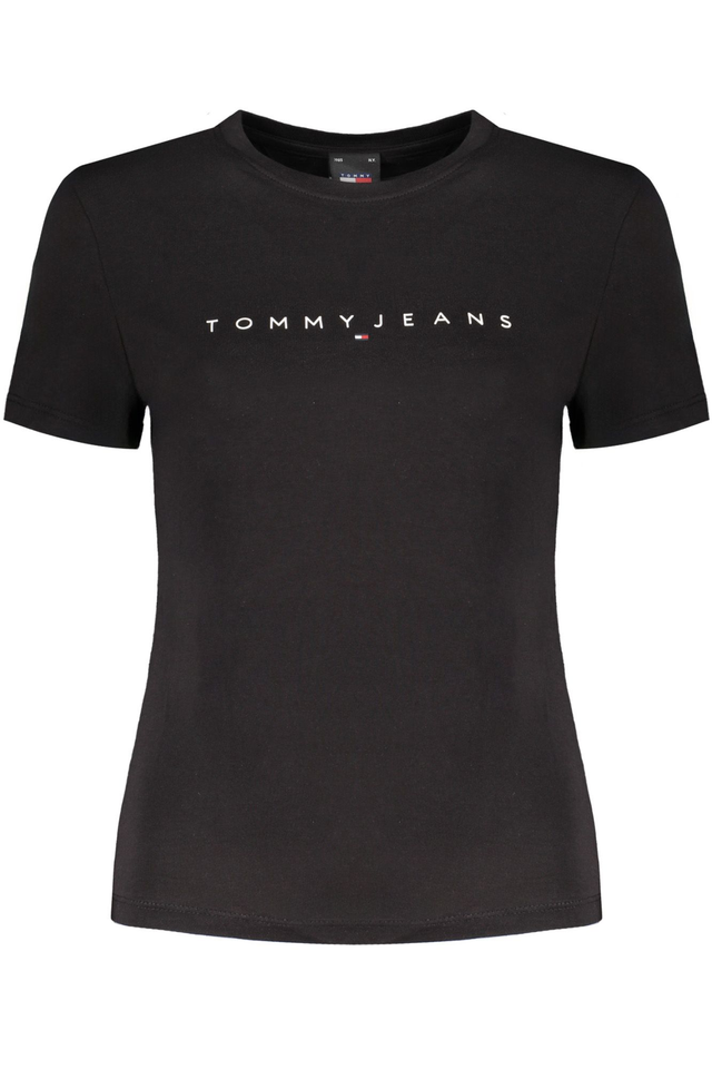 TOMMY HILFIGER T-SHIRT MANICHE CORTE DONNA NERO