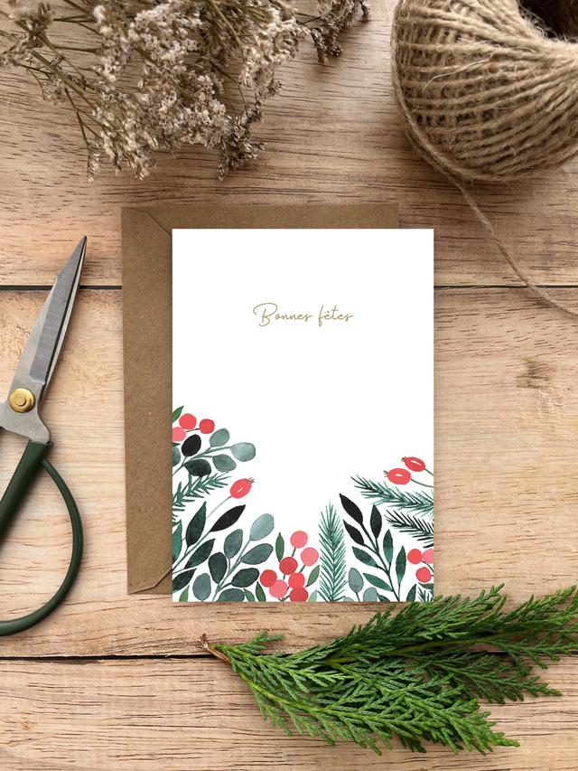 Carte de voeux  - Bonnes fêtes